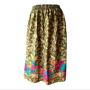 Vintage ENVY baroque/floral MIDI skirt